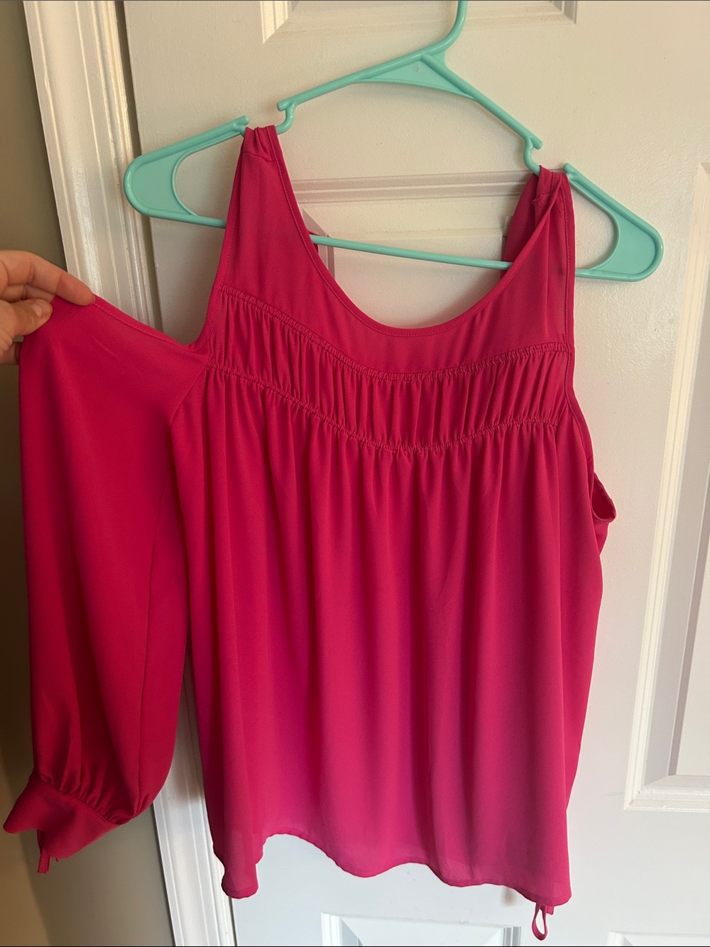 Loft Cold-Shoulder Top - Pink